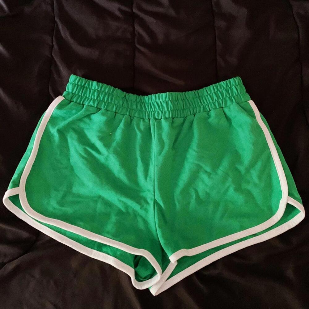forever 21 green dolphin shorts